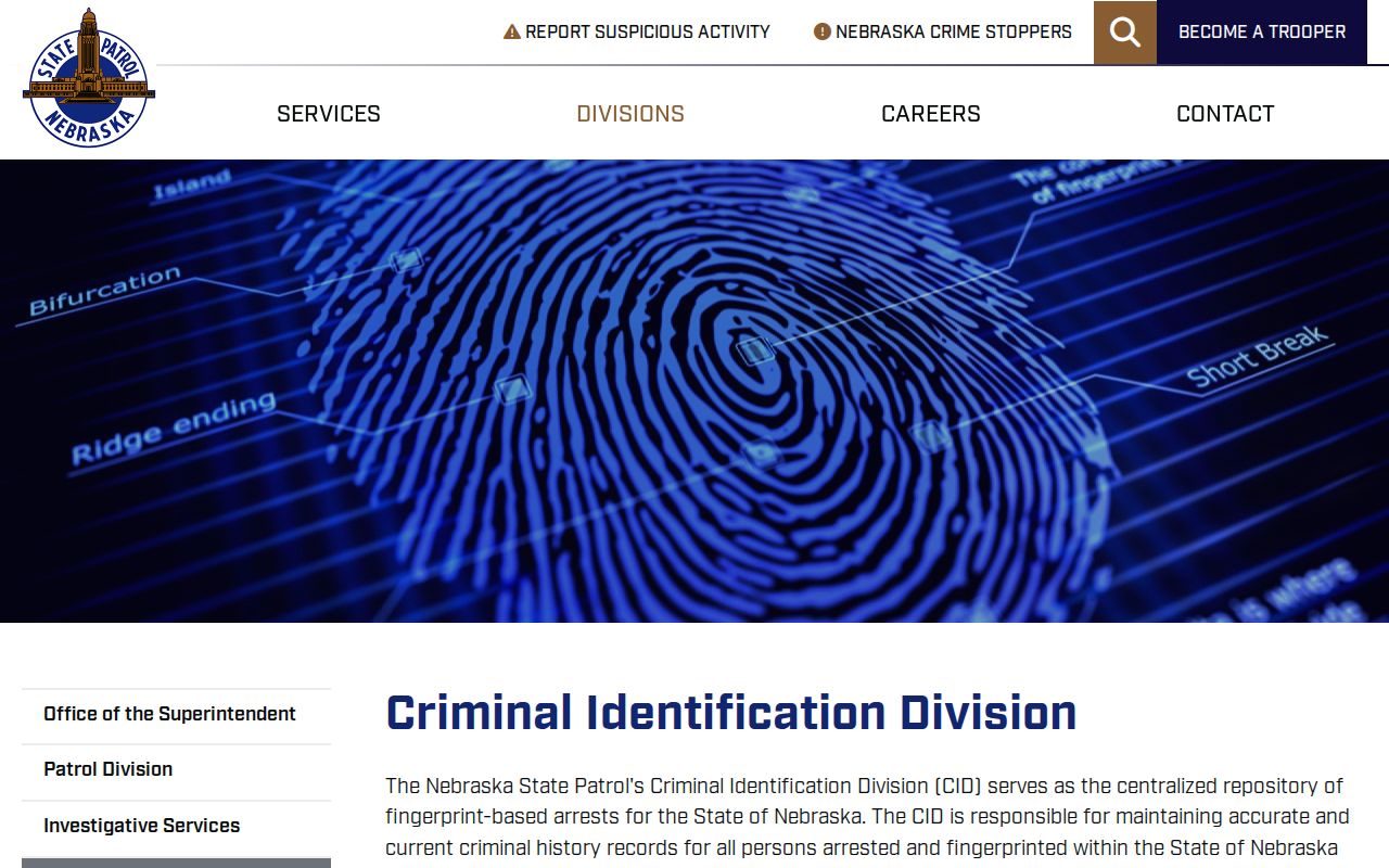 Wayne County arrest records and Nebraska criminal identification