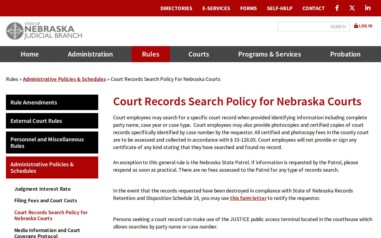 Wayne County criminal court case search policy
