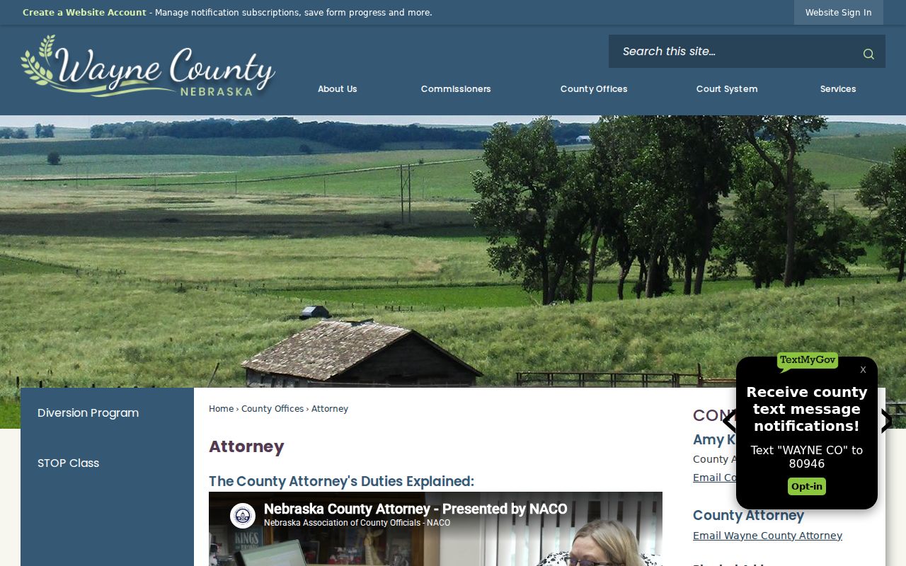 Wayne County criminal court case charging office