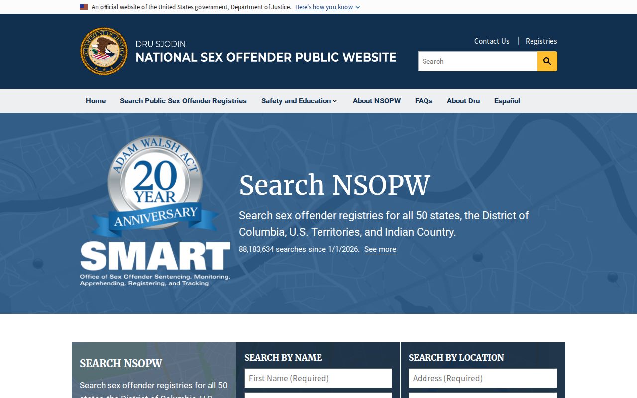 Wayne County sex offender lookup national registry search